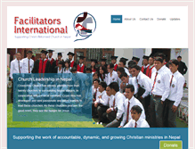 Tablet Screenshot of facilitatorsnepal.org